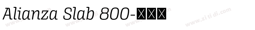 Alianza Slab 800字体转换